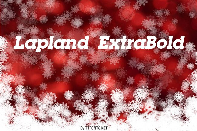 Lapland ExtraBold example